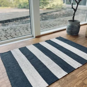 Gulvteppe i bomull - 60x90 cm koks / natur
