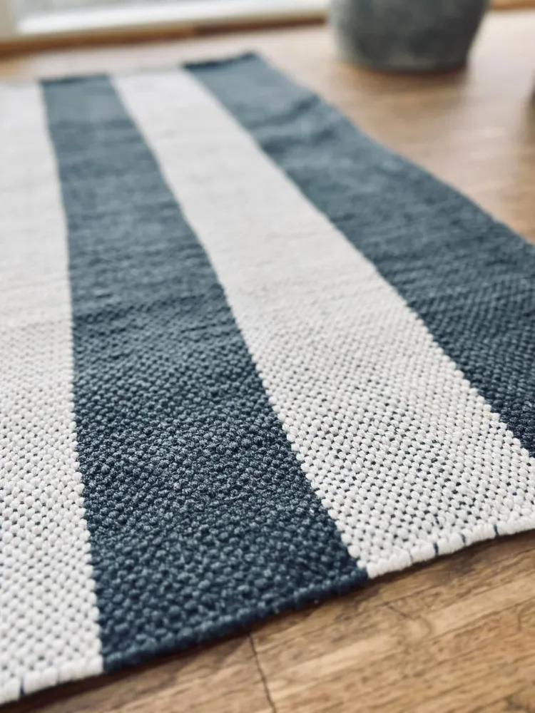 Gulvteppe BRED STRIB 70x200cm koks / natur