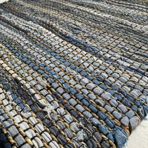 Gulvteppe Denim og jute - 70x140 cm