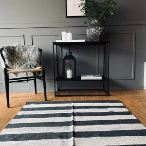 Gulvteppe – Koks / Natur stripet 120x180cm