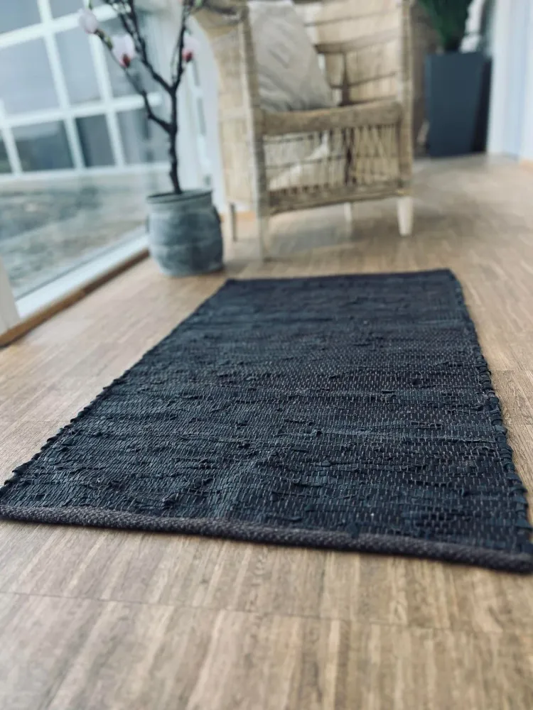 Gulvteppe i skinn - 60x90 Valnøtt