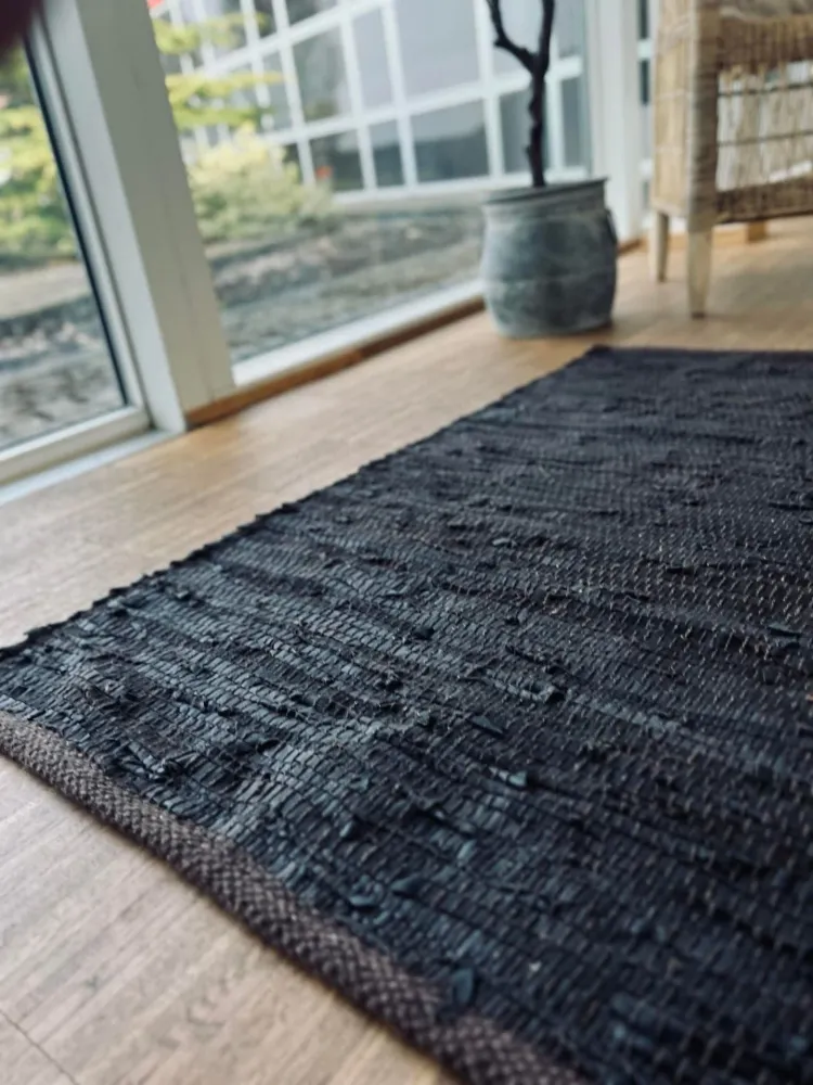 Gulvteppe i skinn - 60x90 Valnøtt