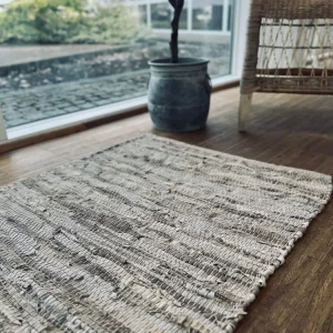 Gulvteppe i skinn - 60x90cm Beige