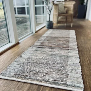 Gulvteppe i skinn - 70x200 cm Natur / Brun