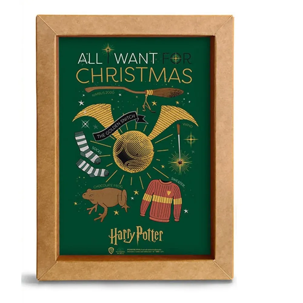 Harry Potter Innrammet Bilde 15x20 Symbols Christmas