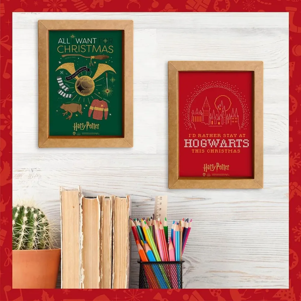 Harry Potter Innrammet Bilde 15x20 Symbols Christmas