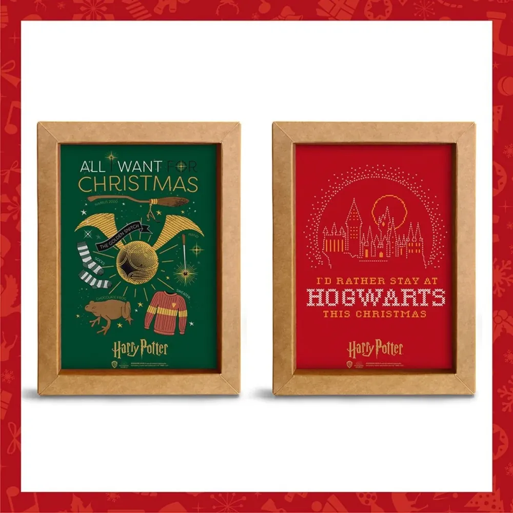 Harry Potter Innrammet Bilde 15x20 Symbols Christmas