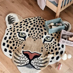 Himani Leopard Head Rug Large