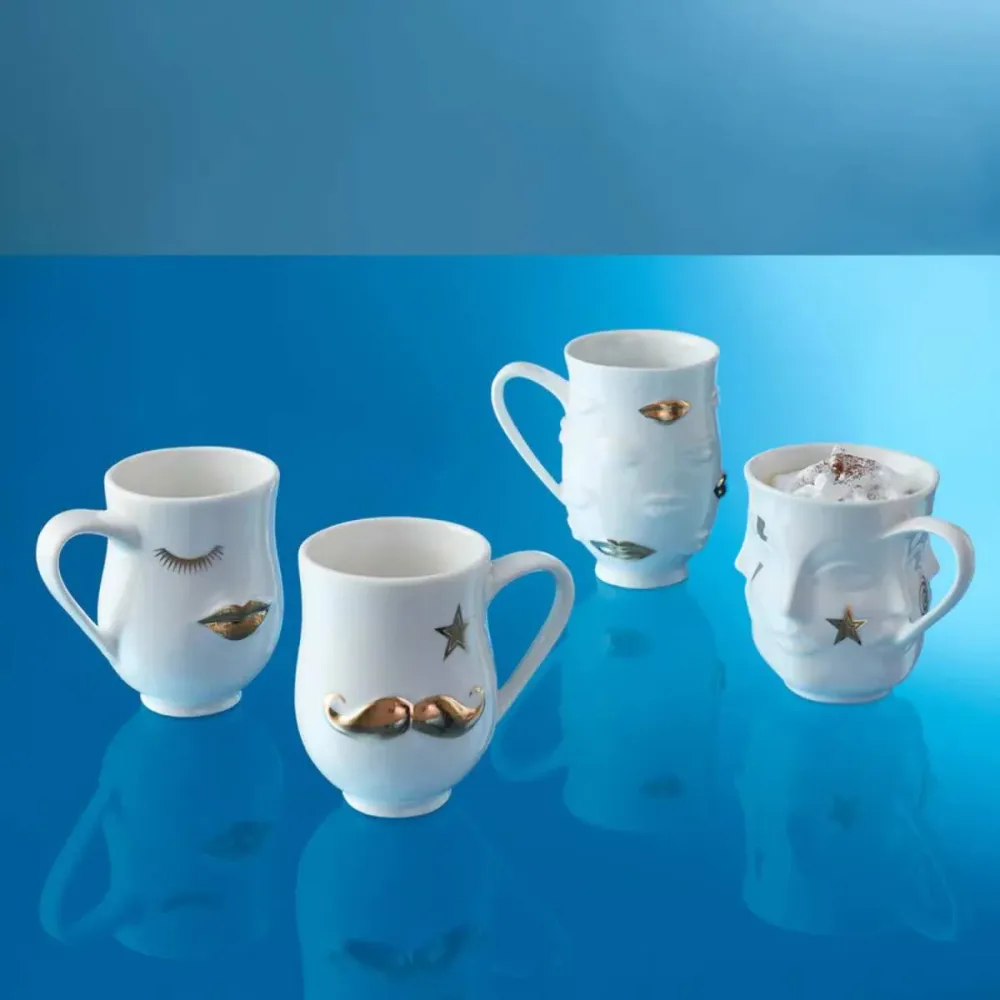 Jonathan Adler Gilded Mr. and Mrs. Muse Mug