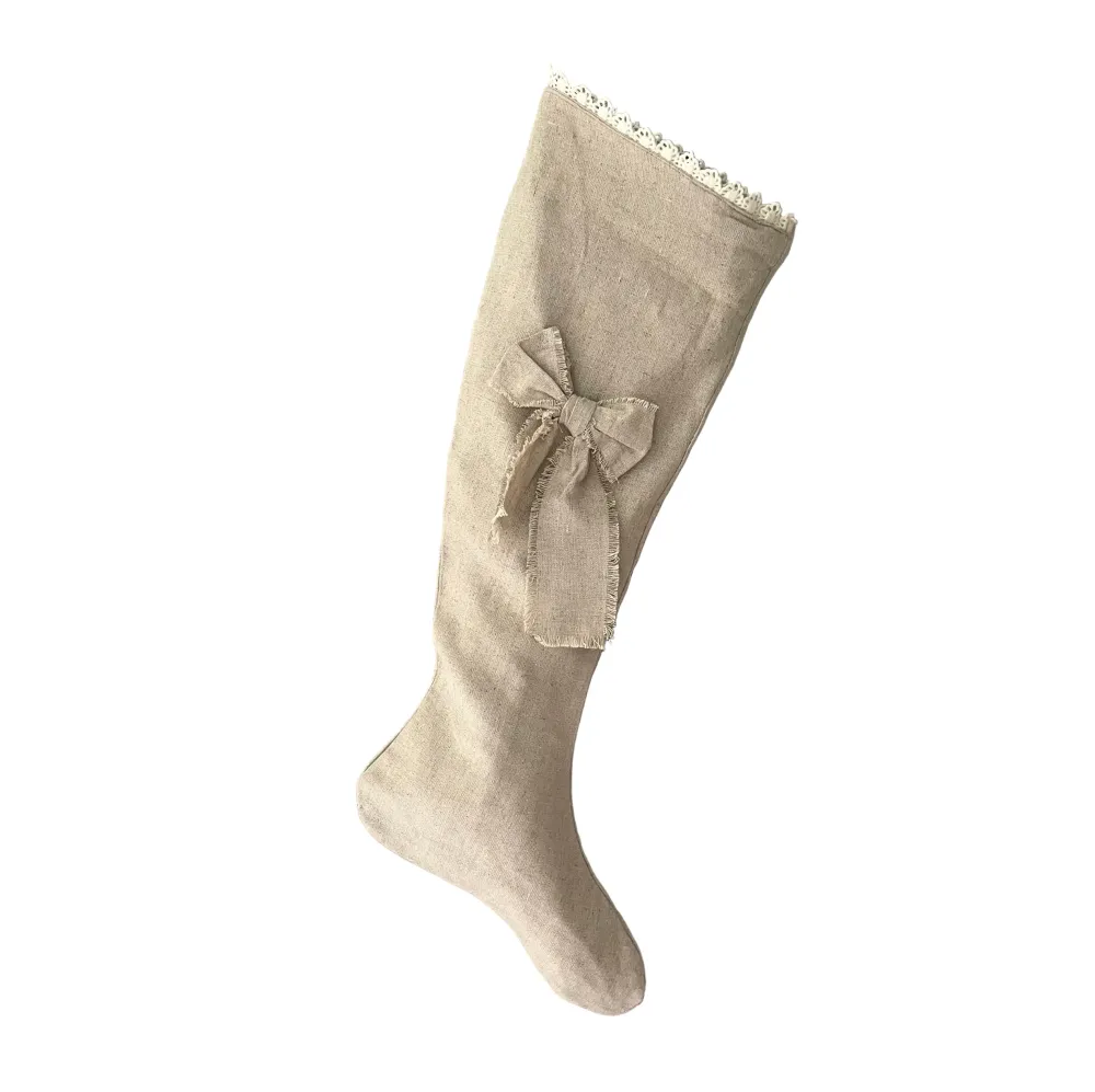 Julestrømpe Lin, Natur - 50cm