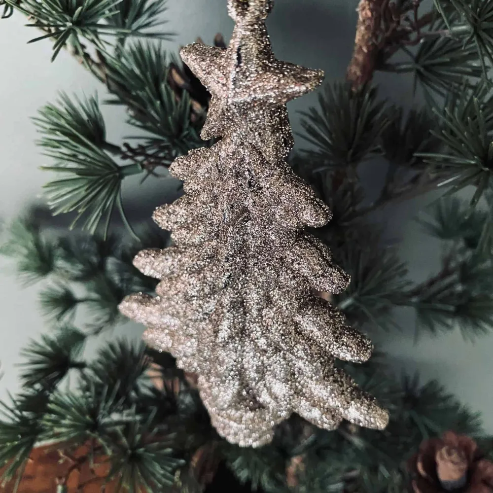 Juletre glimmer champagne