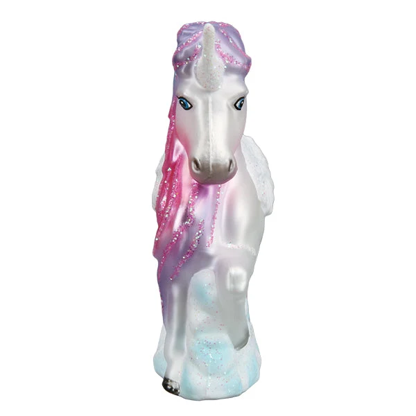 Juletrepynt Enhjørning, Glass - 10cm