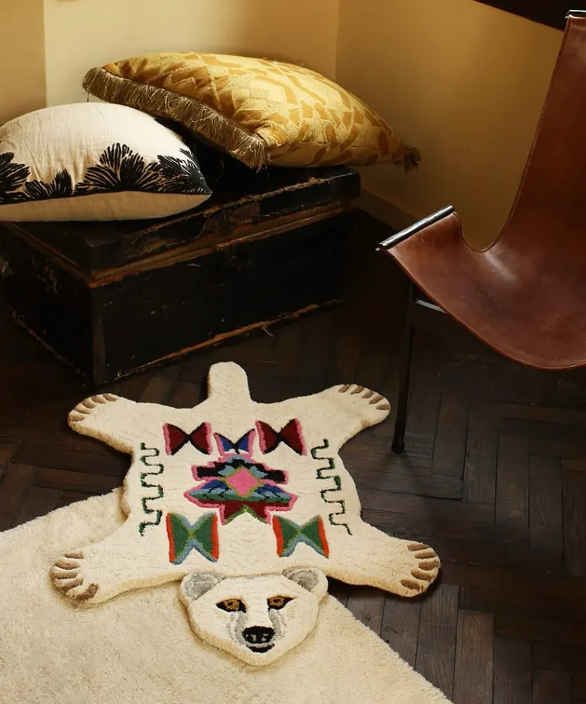Kasbah Polar Bear Rug - Small