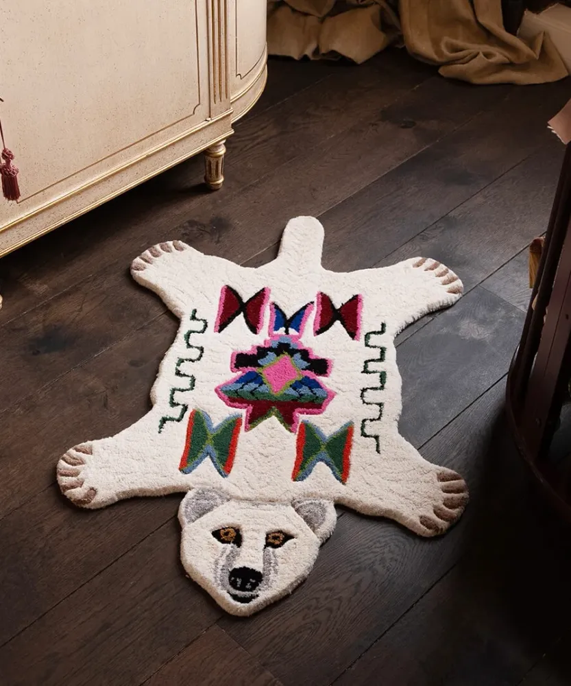 Kasbah Polar Bear Rug - Small