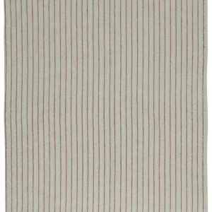 Kjøkkenhåndkle Natur m/røde,smale striper