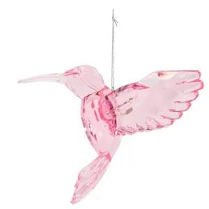 Kolibri julekule - Juletrepynt i rosa