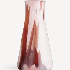 KostaBoda Lab erlenmeyer vase rød/hvit/rosa 305mm