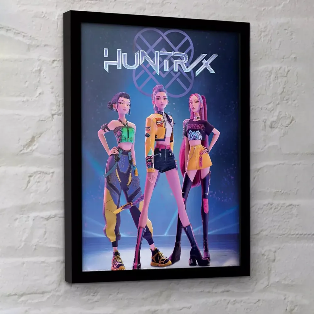K-POP Demon Hunters Innrammet Bilde 30 x 40 cm Huntrix