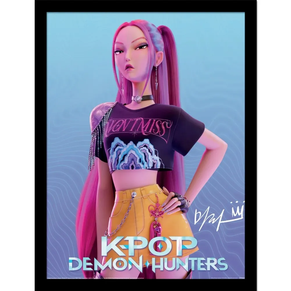K-POP Demon Hunters Innrammet Bilde 30 x 40 cm Mira