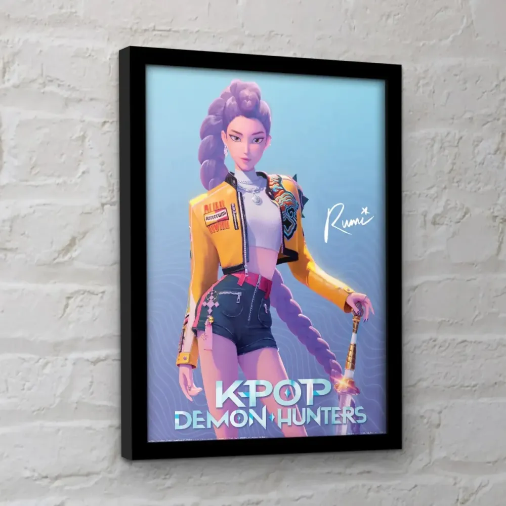 K-POP Demon Hunters Innrammet Bilde 30 x 40 cm Rumi