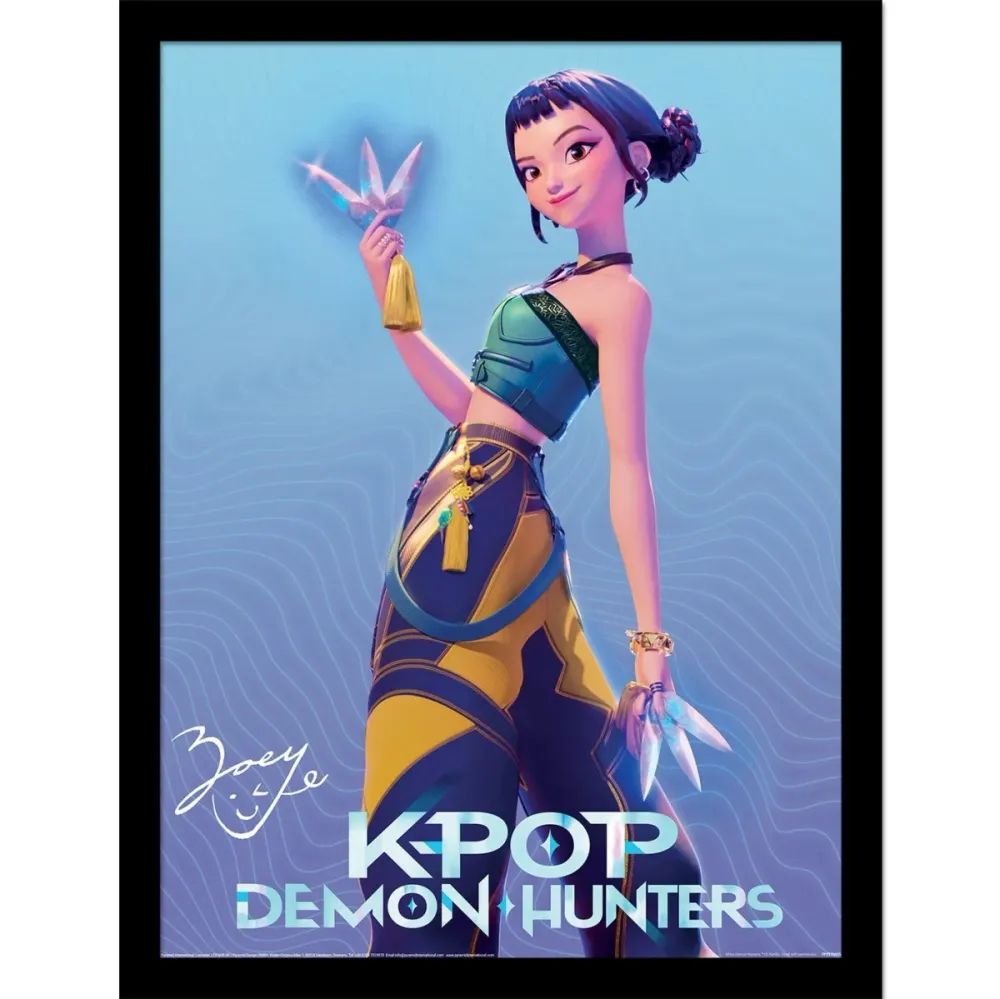 K-POP Demon Hunters Innrammet Bilde 30 x 40 cm Zoey