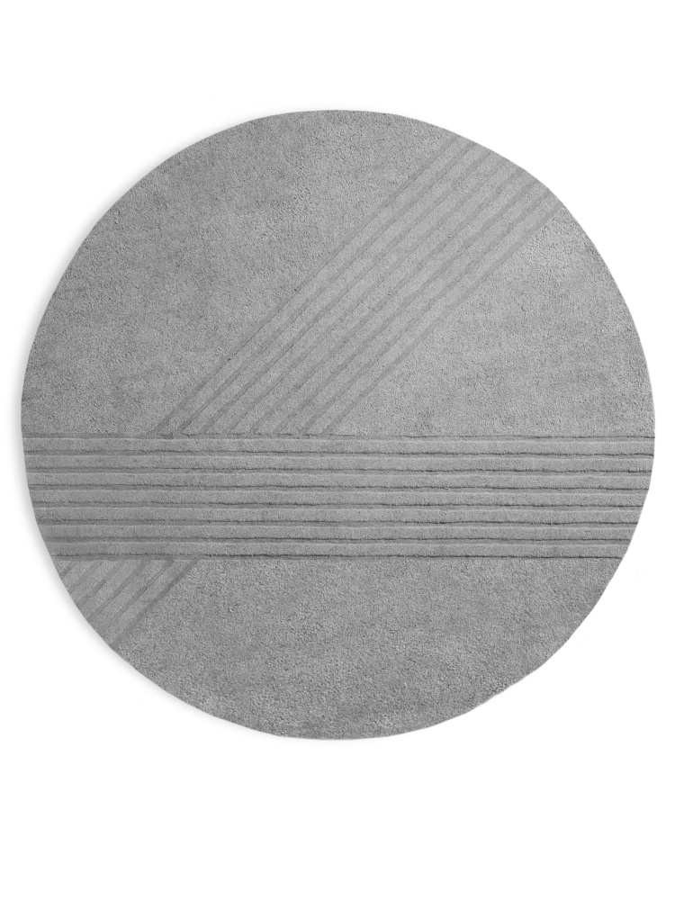 Kyoto rug (Ø: 250 cm) - Grey
