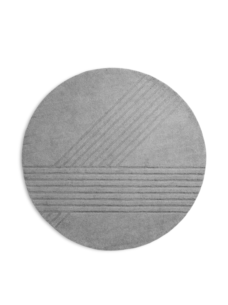 Kyoto teppe (Ø: 200 cm) - Grey