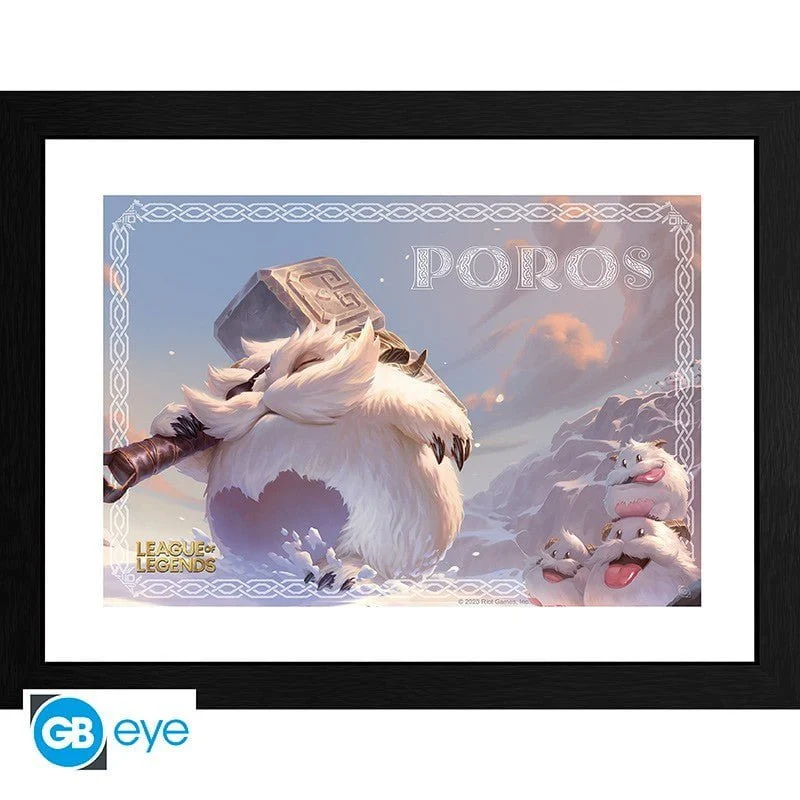 League Legends Innrammet Bilde 30 x 40 cm Poro