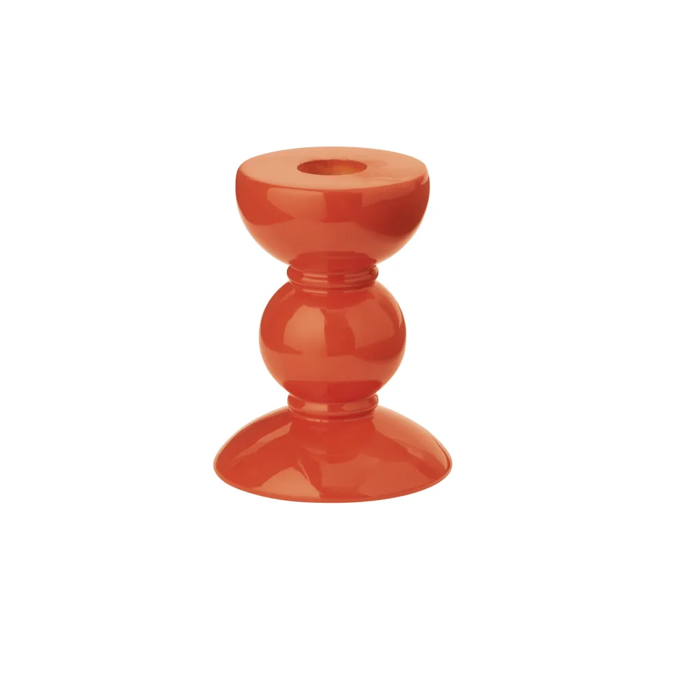 Liten oransje spolelysestake - 10cm