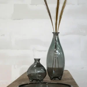 Liten Vase – Grå Melvin – Gjenvunnet glass