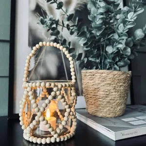 Lysestake Boheme med perler
