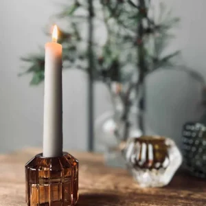 Lysestake Brown - Vendbar glass