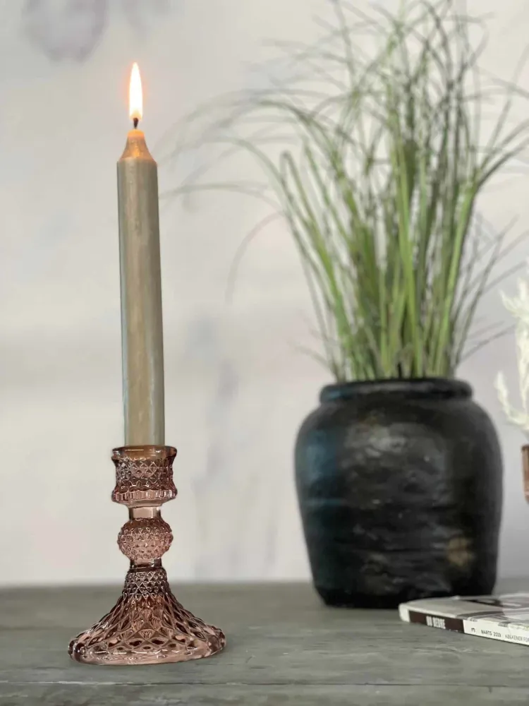 Lysestake i glass - Liten