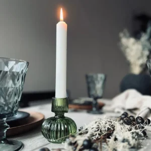 Lysestake GREEN - Vendbar glass