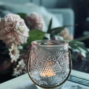 Lysestake lanterne - Rosa