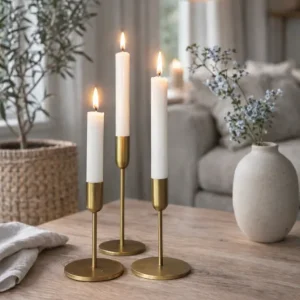 Lysestake sett til kronelys – Golden Mindy