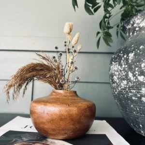 Lysestake / vase wood