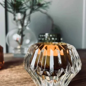 Lysestake - Vendbar amber glass