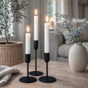 Lysestakesett 3 stk til stakelys – Black Mindy