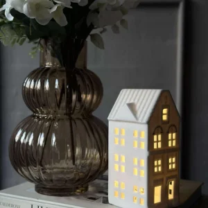 Lyshus med LED - Porselen