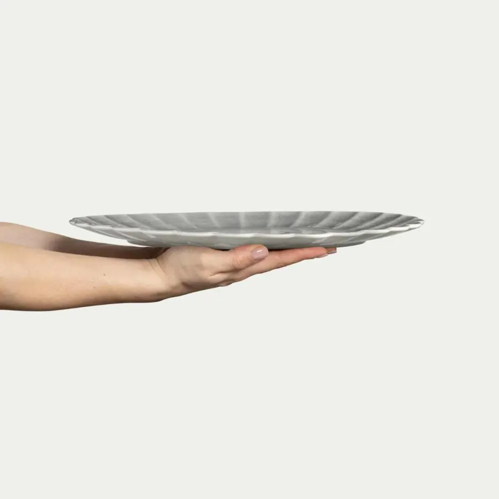 Mateus Oyster Tallerk 35x30cm Grey