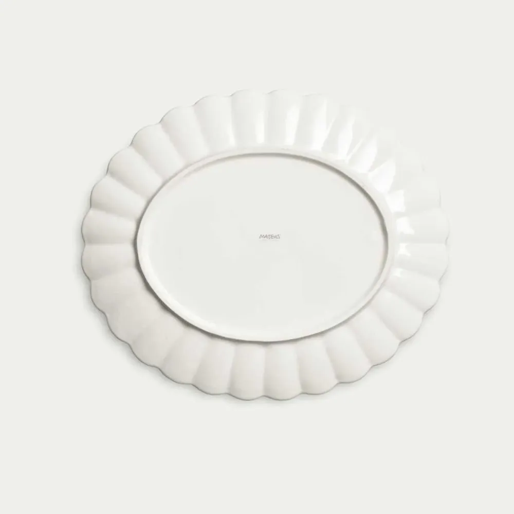 Mateus Oyster Tallerk 35x30cm Grey