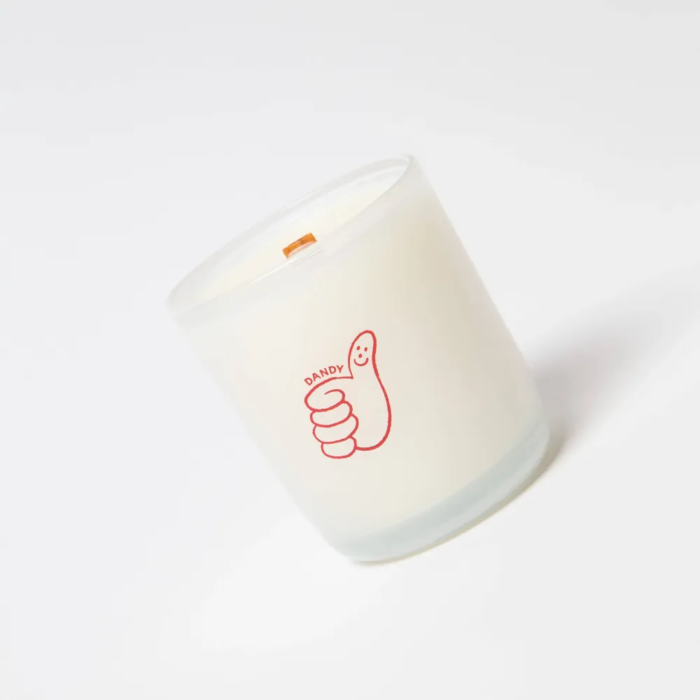 Milk Jar Candle Co. Dandy - Mahogany, Firewood & Pine Coconut Soy, 8oz