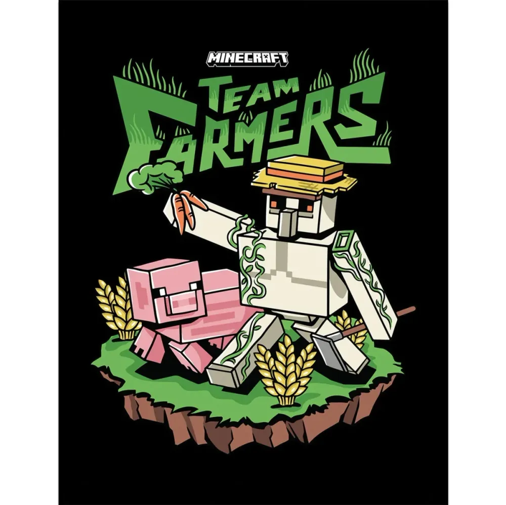 Minecraft Innrammet Bilde 30 x 40 cm Team Farmers