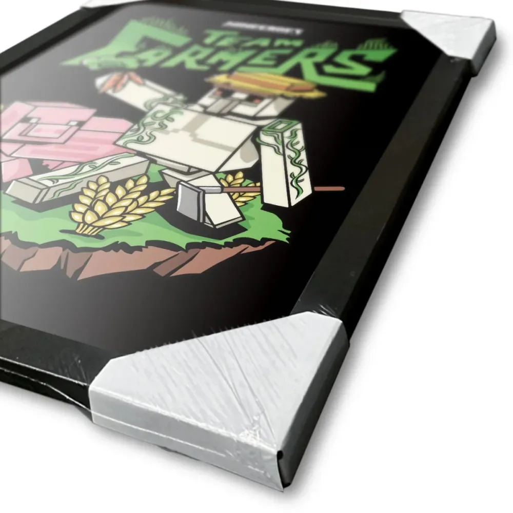 Minecraft Innrammet Bilde 30 x 40 cm Team Farmers