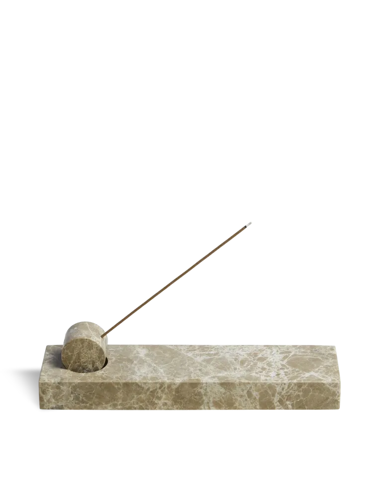 Monolith incense holder - Light brown