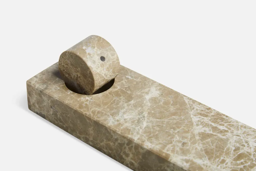 Monolith incense holder - Light brown