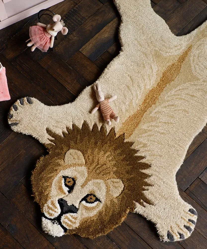 Moody Lion Rug - Small