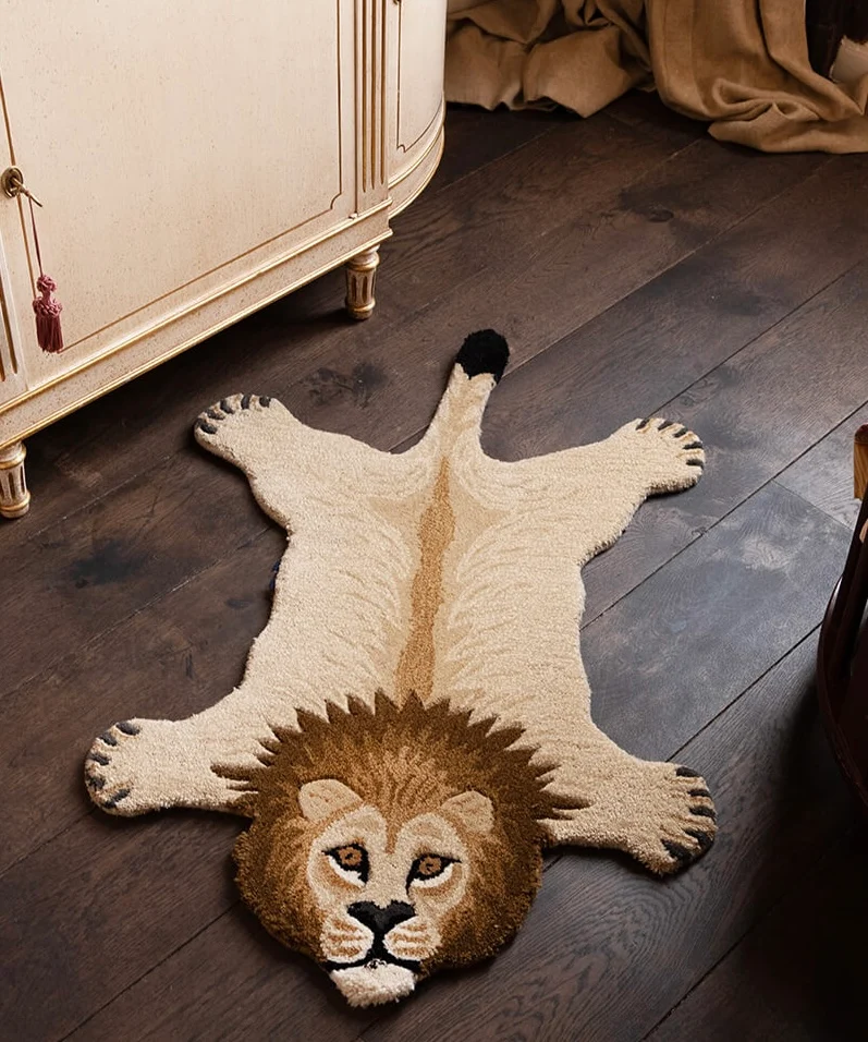 Moody Lion Rug - Small