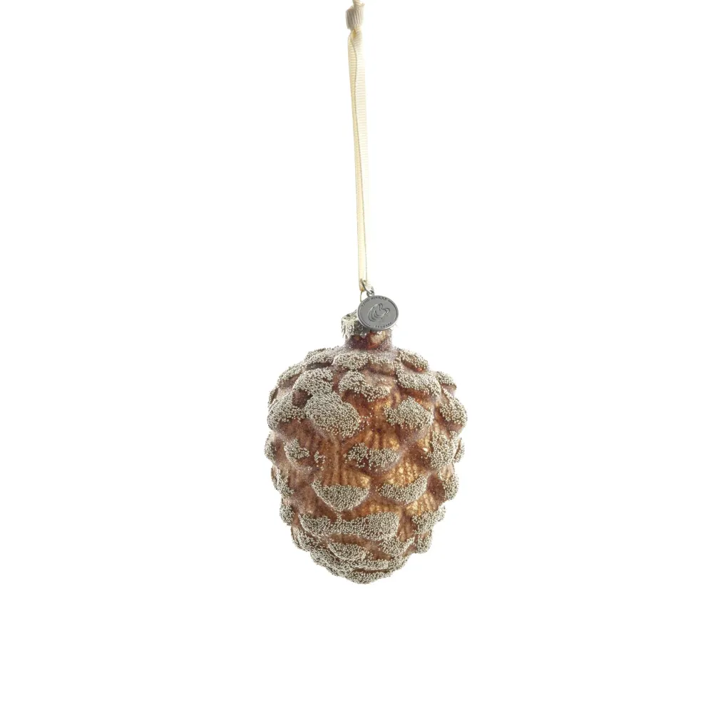 Norille julekule 10X7,5 cm. brun